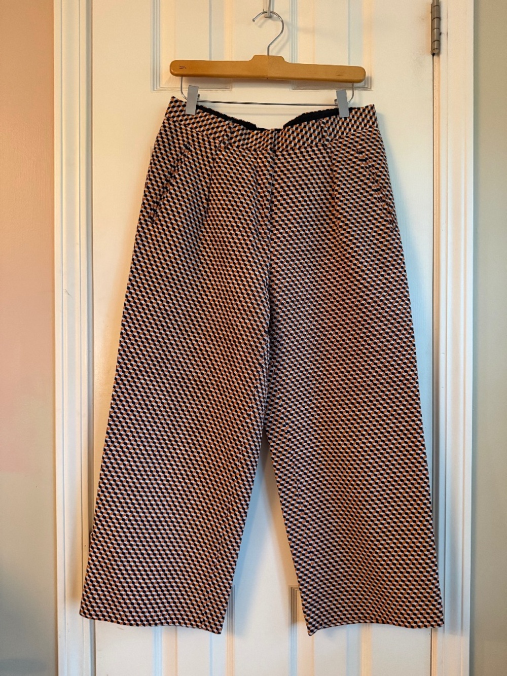 Dries Van Noten cropped geometric pants